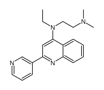 N'-ethyl-N,N-dimethyl-N'-(2-pyridin-3-ylquinolin-4-yl)ethane-1,2-diamine Structure