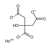 holmium(3+),2-hydroxypropane-1,2,3-tricarboxylate结构式