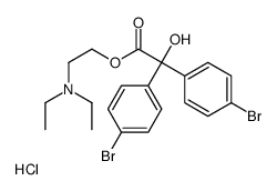 2-(diethylamino)ethyl 2,2-bis(4-bromophenyl)-2-hydroxyacetate,hydrochloride结构式