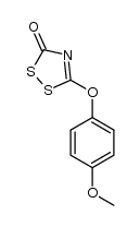 5-(4-methoxyphenoxy)-1,2,4-dithiazole-3-one Structure