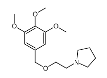 1-[2-[(3,4,5-trimethoxyphenyl)methoxy]ethyl]pyrrolidine结构式