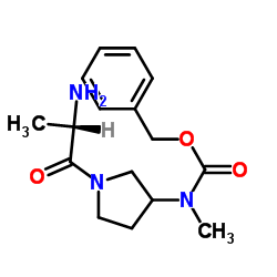 Benzyl (1-alanyl-3-pyrrolidinyl)methylcarbamate结构式