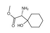 methyl (2R)-2-amino-2-(1'-hydroxycyclohexanyl)acetate Structure