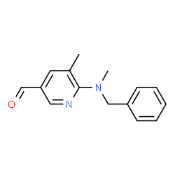6-(benzyl(Methyl)amino)-5-Methylnicotinaldehyde结构式