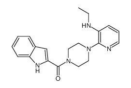 [4-[3-(ethylamino)pyridin-2-yl]piperazin-1-yl]-(1H-indol-2-yl)methanone Structure