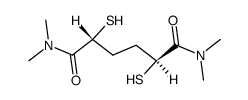 2,5-dimercapto-N,N,N',N'-tetramethyladipamide structure