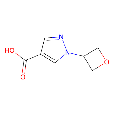 1-(3-Oxetanyl)-1H-pyrazole-4-carboxylic acid structure