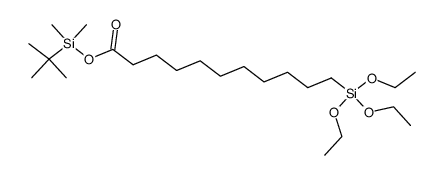 11-(triethoxysilyl)undecanoic acid tert-butyldimethylsilyl ester Structure