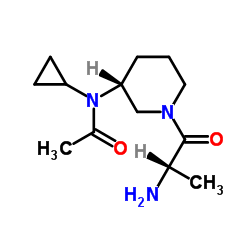 N-[(3R)-1-Alanyl-3-piperidinyl]-N-cyclopropylacetamide Structure