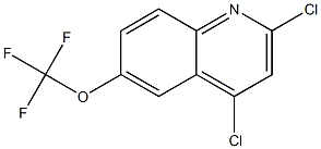 2, 4-Dichloro-6-(trifluoromethoxy)quinoline Structure