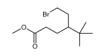 methyl 4-(2-bromoethyl)-5,5-dimethylhexanoate Structure