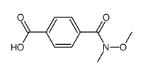 4-(methoxy(methyl)carbamoyl)benzoic acid结构式