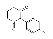 2-(4-methylphenyl)-1,3-dithiane 1,3-dioxide Structure