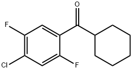 4-Chloro-2,5-difluorophenyl cyclohexyl ketone structure