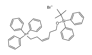 (Z)-(6-((tert-butyldiphenylsilyl)oxy)hex-3-en-1-yl)triphenylphosphonium bromide Structure