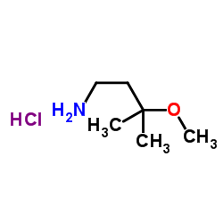 3-Methoxy-3-methyl-1-butanamine hydrochloride (1:1)结构式