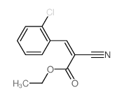2-Propenoic acid,3-(2-chlorophenyl)-2-cyano-, ethyl ester structure