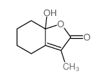 2(4H)-Benzofuranone,5,6,7,7a-tetrahydro-7a-hydroxy-3-methyl-结构式