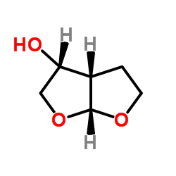 (3R,3aS,6aR)-hexahydrofuro[2,3-b]furan-3-ol structure