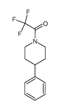 2,2,2-trifluoro-1-(4-phenyl-1-piperidinyl)-1-ethanone结构式