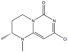 (R)-8-chloro-1,2-dimethyl-3,4-dihydro-1H-pyrimido[1,6-a]pyrimidin-6(2H)-one结构式