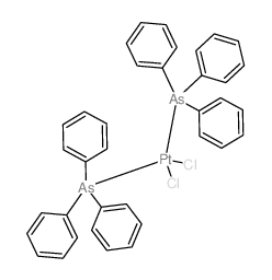 Platinum,dichlorobis(triphenylarsine)- structure