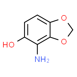 1,3-Benzodioxol-5-ol,4-amino-结构式