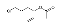 3-acetoxy-6-chloro-1-hexene Structure