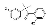 1-(2-hydroxyphenyl)-2-methyl-2-(1-oxidopyridin-1-ium-3-yl)propan-1-one Structure