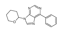 9-(oxan-2-yl)-6-phenylpurine结构式