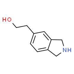2-(2,3-dihydro-1H-isoindol-5-yl)ethan-1-ol结构式
