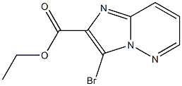 3-Bromo-imidazo[1,2-b]pyridazine-2-carboxylic acid ethyl ester Structure