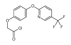 2-[4-[5-(trifluoromethyl)pyridin-2-yl]oxyphenoxy]acetyl chloride Structure