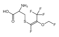 (2R)-2-amino-3-[1,3,3,3-tetrafluoro-2-(fluoromethoxy)prop-1-enyl]sulfanylpropanoic acid结构式