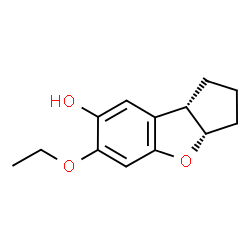 1H-Cyclopenta[b]benzofuran-7-ol,6-ethoxy-2,3,3a,8b-tetrahydro-,cis-(9CI) structure