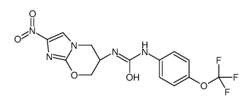 1-[(6S)-2-nitro-6,7-dihydro-5H-imidazo[2,1-b][1,3]oxazin-6-yl]-3-[4-(trifluoromethoxy)phenyl]urea Structure