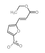 2-Propenoic acid,3-(5-nitro-2-furanyl)-, ethyl ester结构式