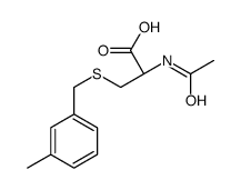 (2R)-2-acetamido-3-[(3-methylphenyl)methylsulfanyl]propanoic acid结构式