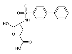 (2R)-2-[(4-phenylphenyl)sulfonylamino]pentanedioic acid结构式