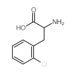 2-amino-3-(2-chlorophenyl)propanoic acid结构式