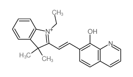 8(7H)-Quinolinone,7-[2-(1-ethyl-1,3-dihydro-3,3-dimethyl-2H-indol-2-ylidene)ethylidene]- Structure