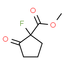 Cyclopentanecarboxylic acid, 1-fluoro-2-oxo-, methyl ester, (-)- (9CI) structure