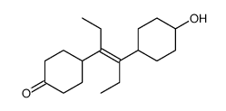 4-[4-(4-hydroxycyclohexyl)hex-3-en-3-yl]cyclohexan-1-one Structure