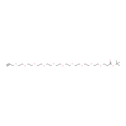 Propargyl-PEG10-Boc Structure