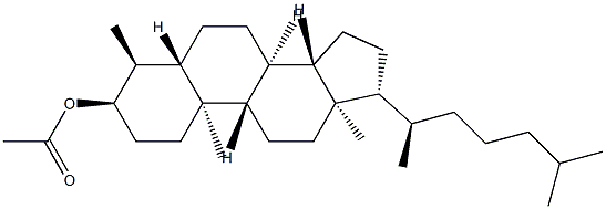 4α-Methyl-5α-cholestan-3α-ol acetate structure