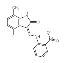 4-chloro-7-methyl-3-[2-(2-nitrophenyl)hydrazinyl]indol-2-one picture