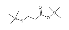trimethylsilyl 3-(trimethylsilylthio)propanoate Structure