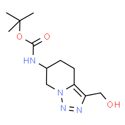 Tert-Butyl (3-(Hydroxymethyl)-4,5,6,7-Tetrahydro-[1,2,3]Triazolo[1,5-A]Pyridin-6-Yl)Carbamate structure