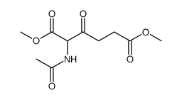 dimethyl 2-(acetylamino)-3-oxohexanedioate Structure