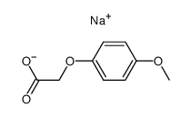 Sodium; (4-methoxy-phenoxy)-acetate Structure